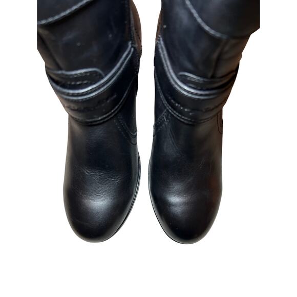 Women's Harley-Davidson Motorcycles Marissa Platform Black Leather Boots Sz 8 - Picture 7 of 12